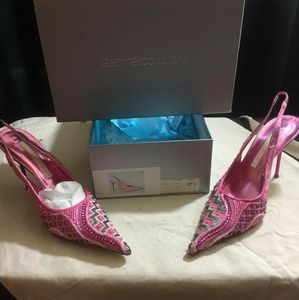 Gianmarco Lorenzi pink heels